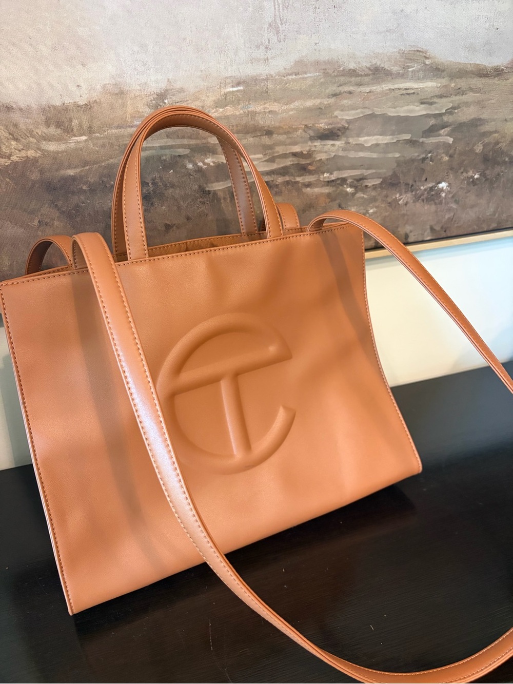 Telfar Medium Shopping Bag Tote - Tan - Picture 11 of 11